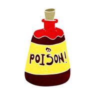 cartoon bottle of poison N8