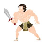 cartoon fantasy hero man N9