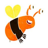 cartoon happy bee N20