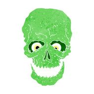 cartoon spooky skull N155