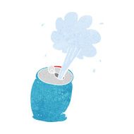 cartoon fizzing soda can N31