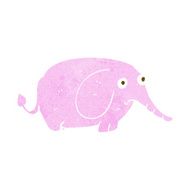 cartoon sad little elephant N9