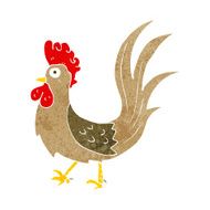 cartoon cockerel N28