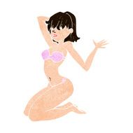 cartoon sexy bikini girl N9