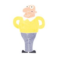 cartoon worried man N98