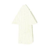 cartoon wooden direction arrow N12