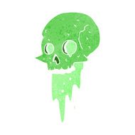 gross halloween skull cartoon N12