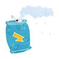 cartoon fizzing soda can N32