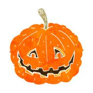 cartoon grinning pumpkin N9
