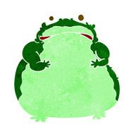 cartoon fat frog N7