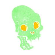 cartoon spooky vampire skull N9