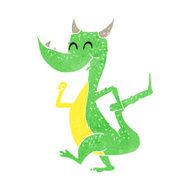 cartoon happy dragon N8