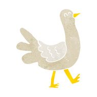 cartoon walking bird N18