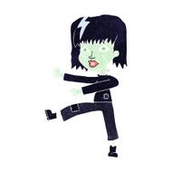 cartoon zombie girl N12
