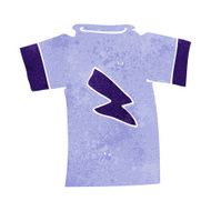 cartoon t shirt with lightning bolt N9