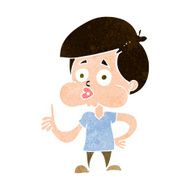 cartoon boy giving thumbs up N8