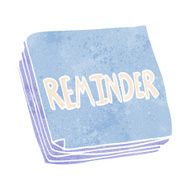 cartoon reminder notes N7