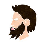 Cartoon Man With Beard N16
