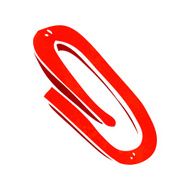 cartoon paperclip N23