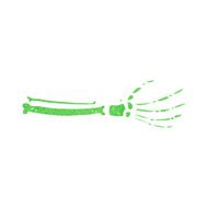 cartoon skeleton hand N14