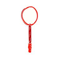 cartoon old tennis racket N9