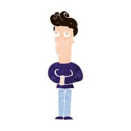 cartoon jaded man N18