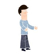 Cartoon Man Shrugging Shoulders N61