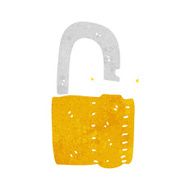 Cartoon Padlock N31