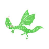 cartoon little dragon N11