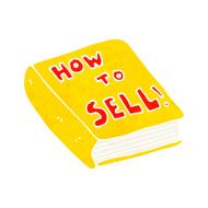 cartoon how to sell book N8