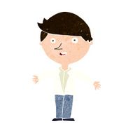 cartoon man in casual jacket N9