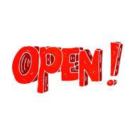 cartoon open symbol N9