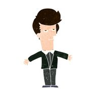 cartoon bored man N35