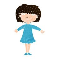 cartoon surprised woman N220