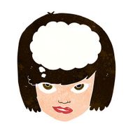 cartoon woman thinking N40