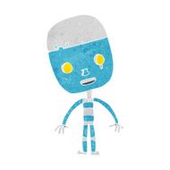 cartoon sad robot N9
