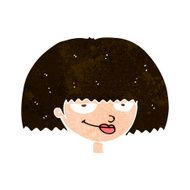 cartoon mean female face N9
