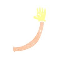 cartoon arm with rubber glove N7
