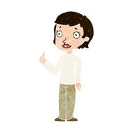 cartoon woman giving thumbs up symbol N62