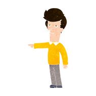 cartoon pointing man N100
