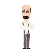 cartoon annoyed old man N61