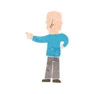 cartoon pointing man N101