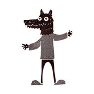 cartoon wolf man N41