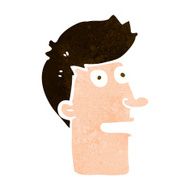 cartoon shocked male face N9