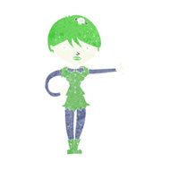 cartoon vampire girl giving thumbs up symbol N9