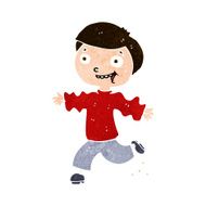 cartoon excited boy N142