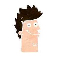 cartoon happy man face N17