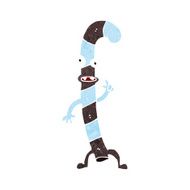 Cartoon Dancing Christmas Candy Cane N18