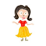 cartoon confused girl N10