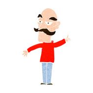 cartoon old man telling story N10